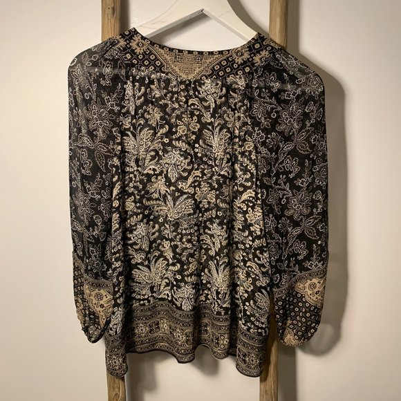 Joie Jahaira Silk Long Sleeve Blouse - Picture 2 of 5